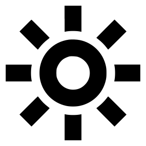 sun logo black